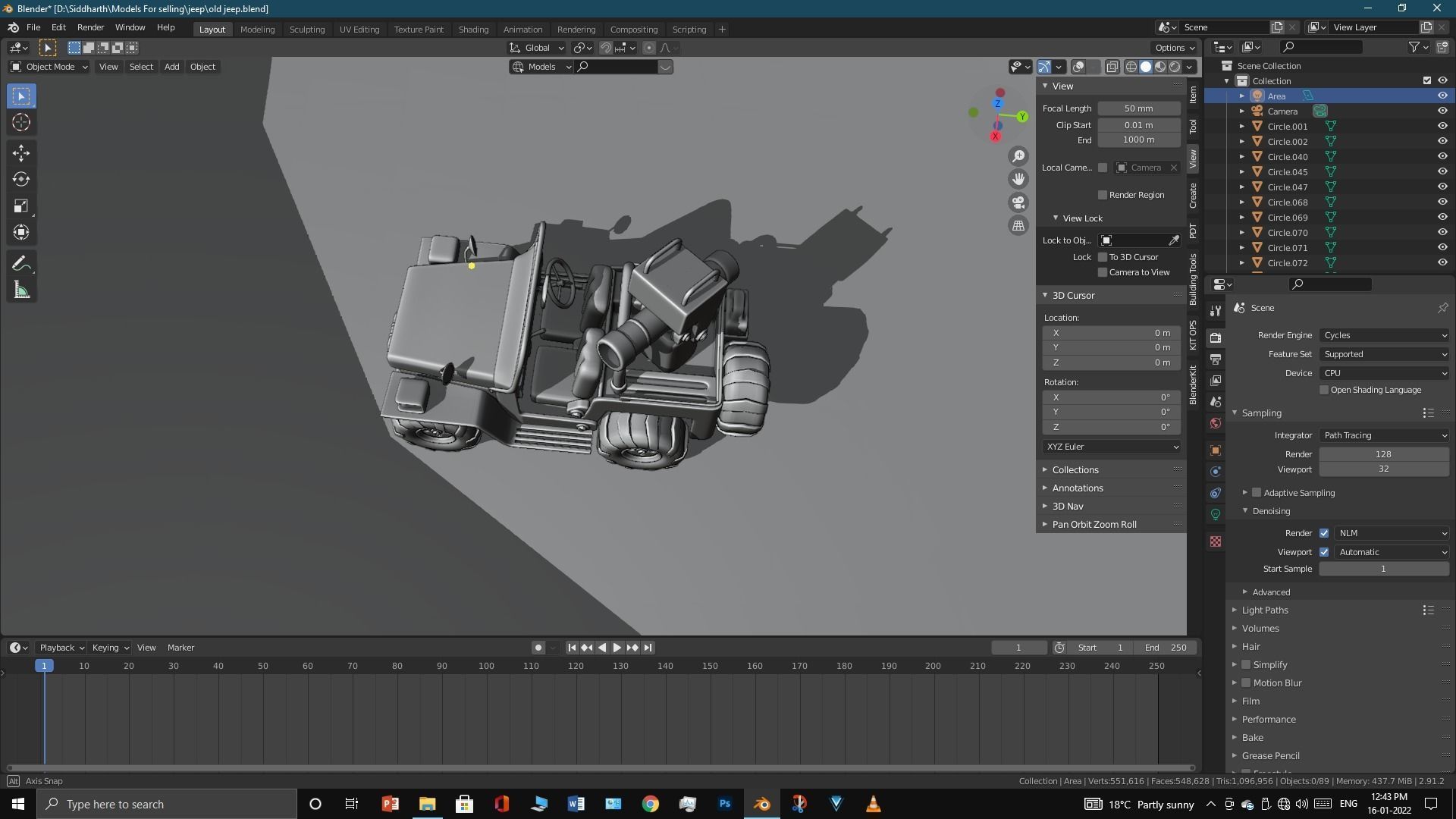 Old Jeep  3D model_60