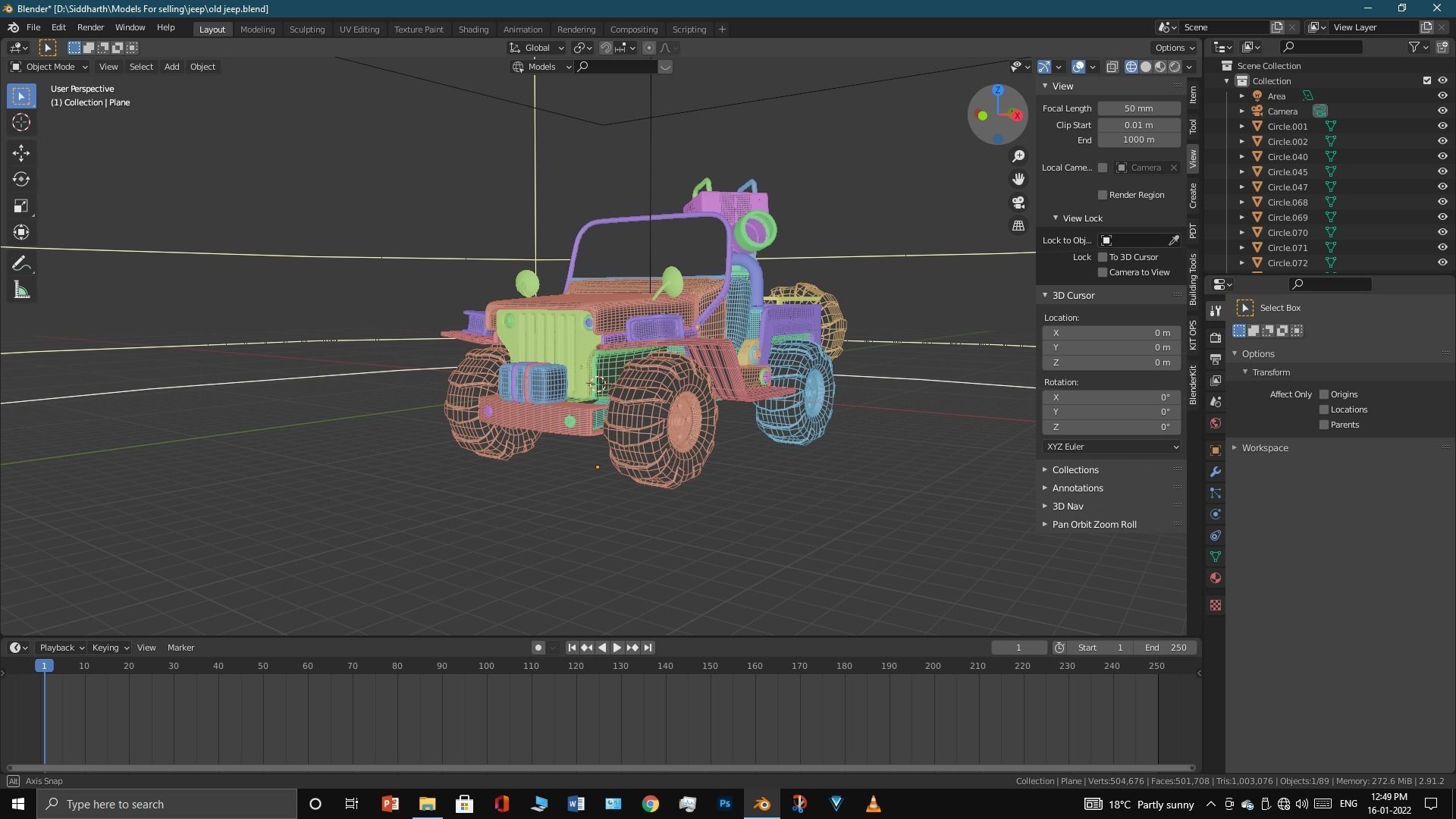Old Jeep  3D model_44
