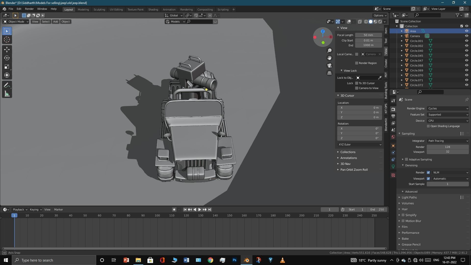 Old Jeep  3D model_55