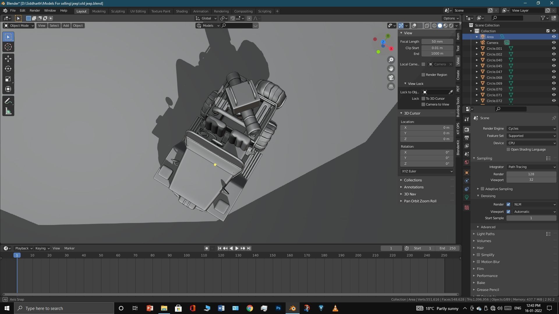 Old Jeep  3D model_58