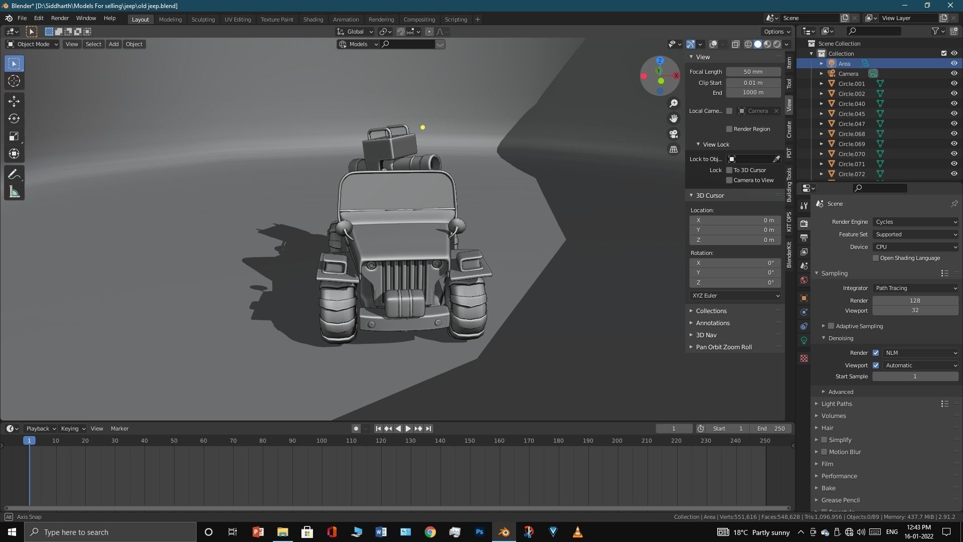 Old Jeep  3D model_52