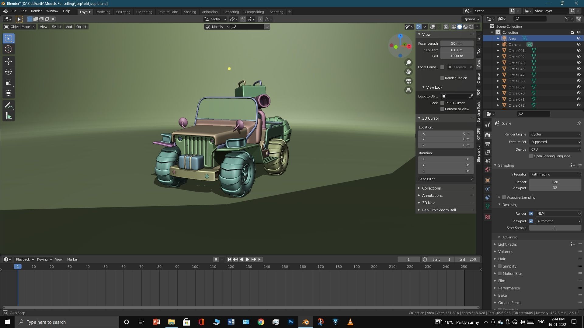 Old Jeep  3D model_39