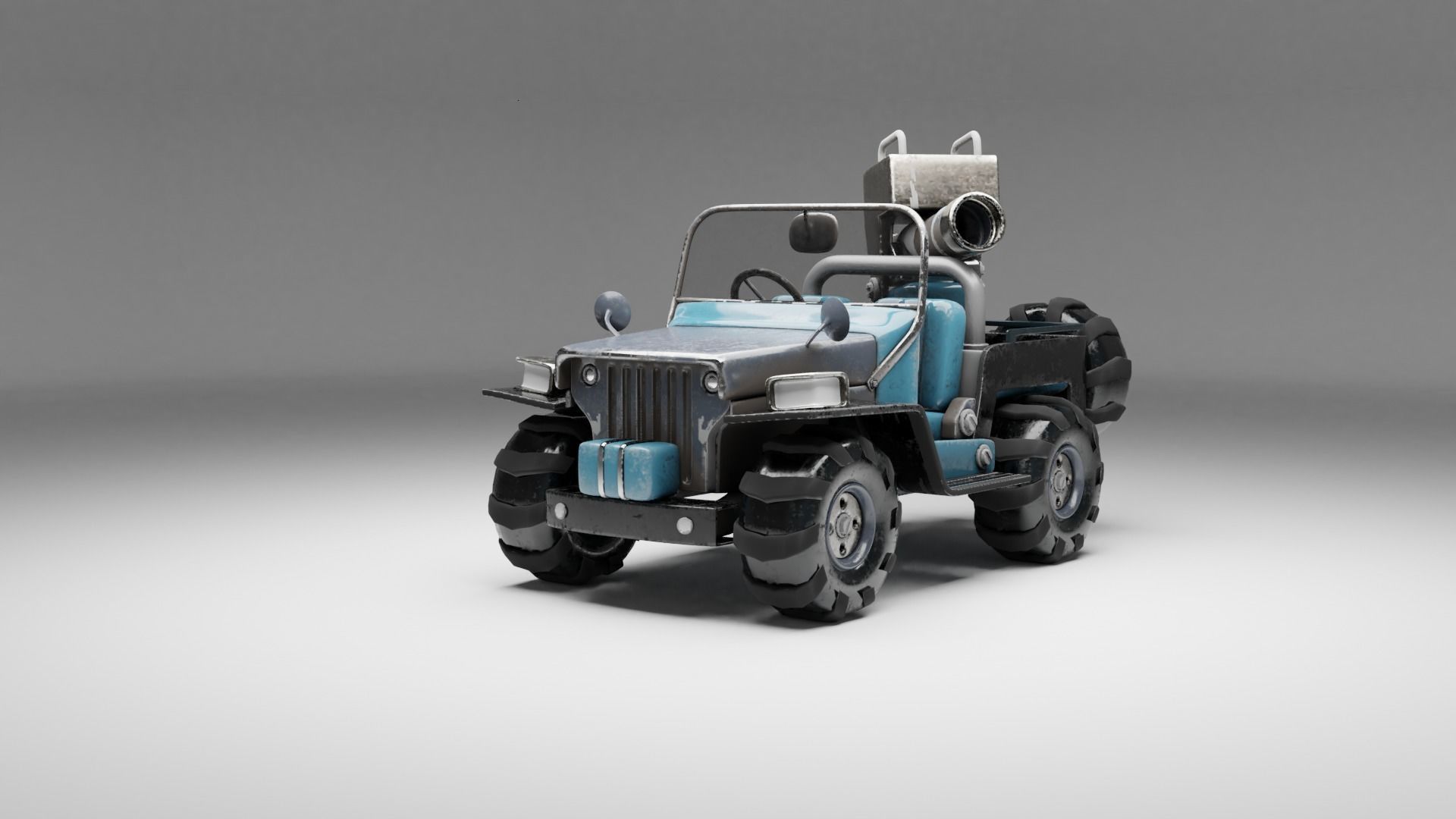 Old Jeep  3D model_1
