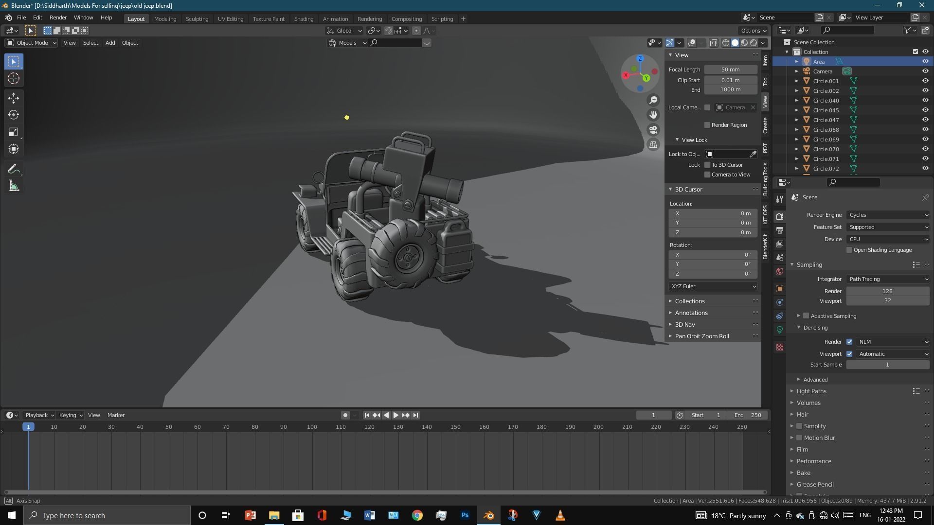 Old Jeep  3D model_23