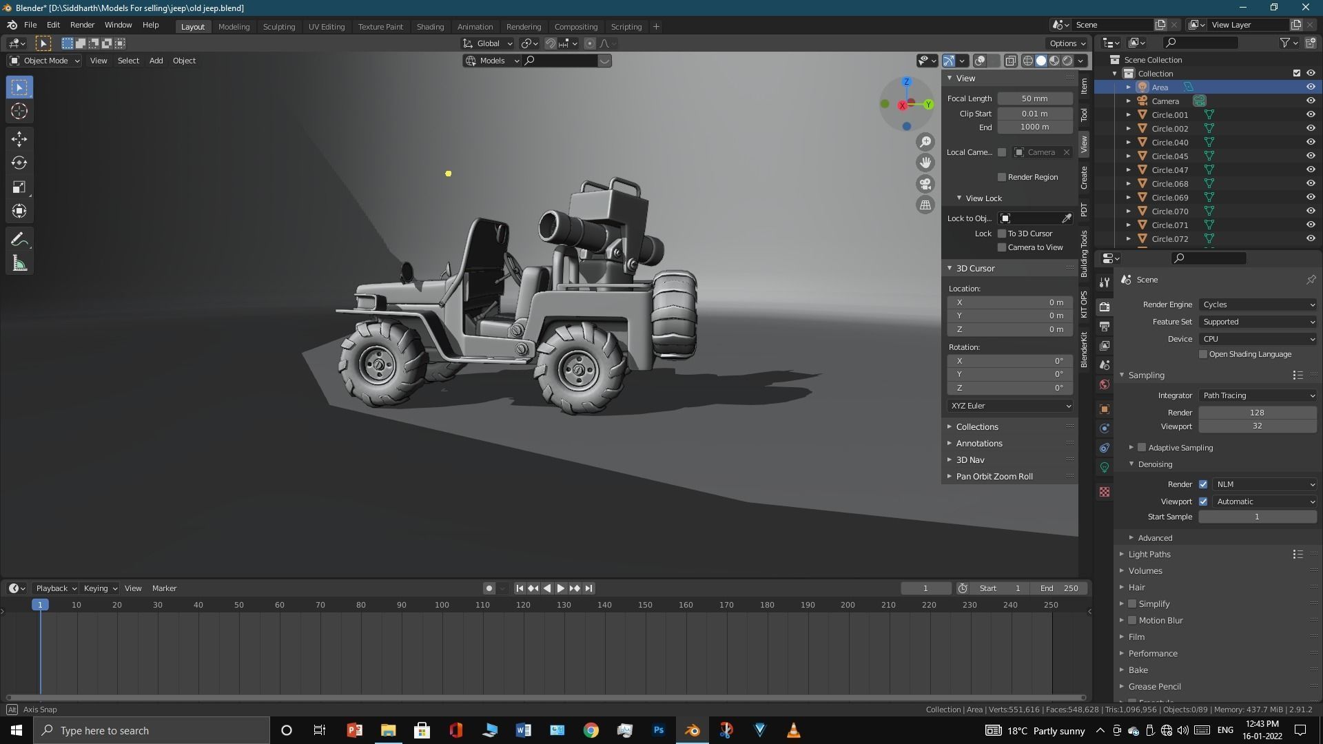 Old Jeep  3D model_47