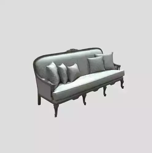 Detailed classic sofa