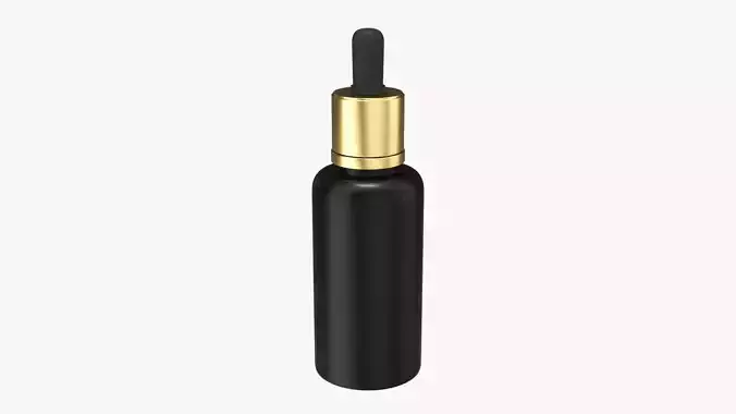 Cosmetics dropper mockup 01 3D model