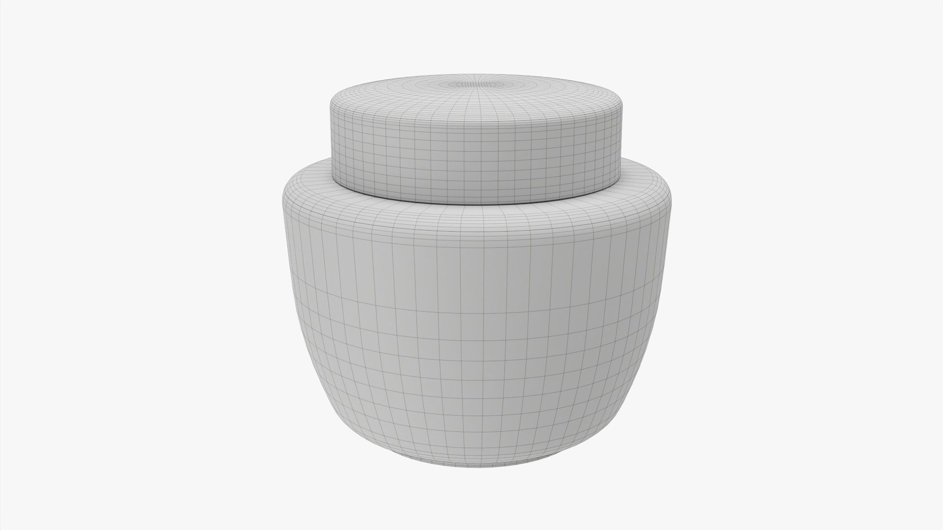 Cosmetics jar mockup 01 3D model_6