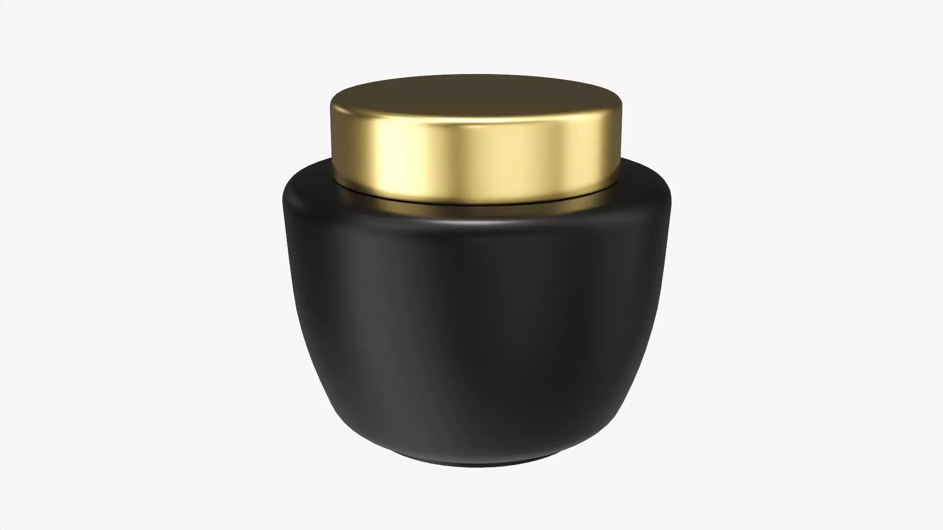Cosmetics jar mockup 01 3D model_0