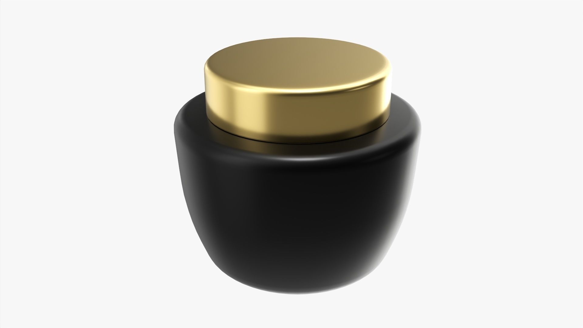 Cosmetics jar mockup 01 3D model_1