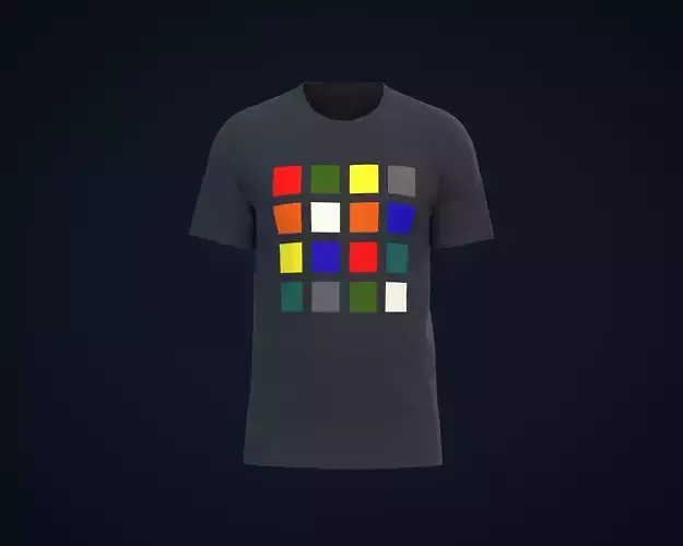 Mens Navy Blue T-Shirt