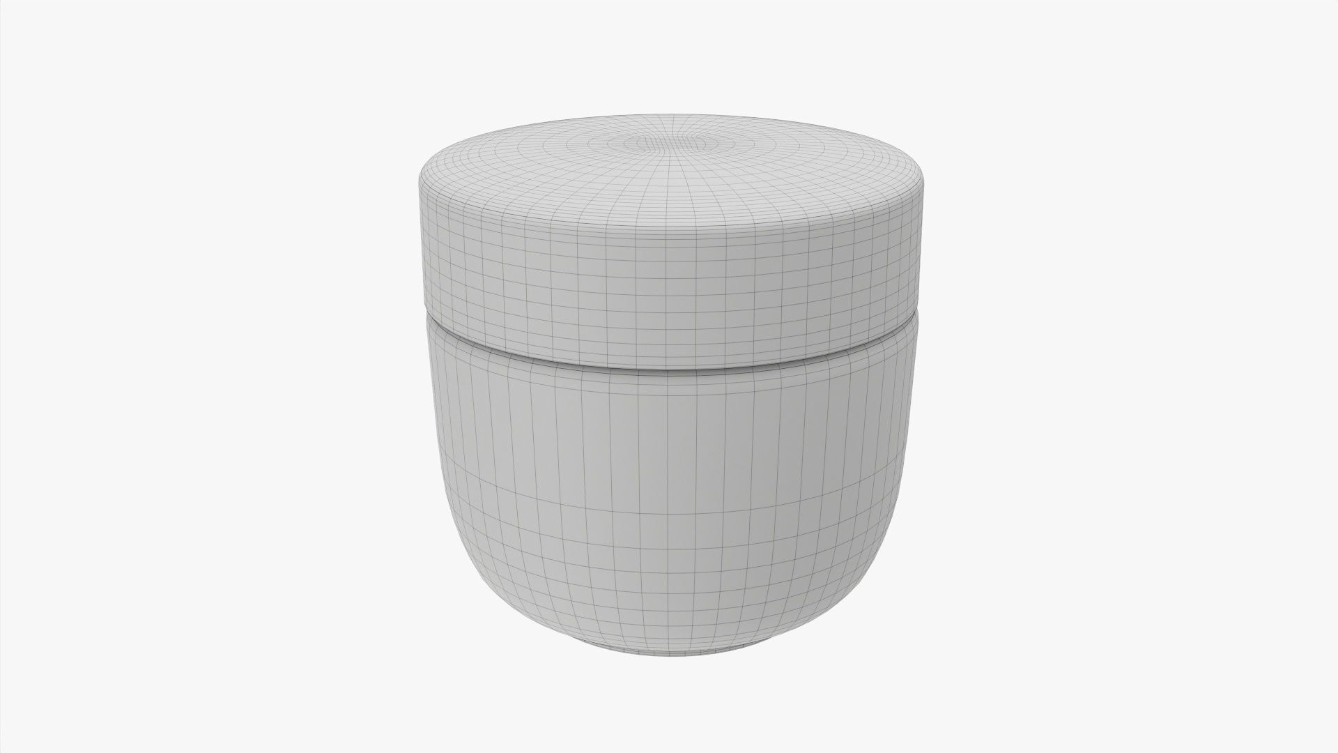 Cosmetics jar mockup 02 3D model_5
