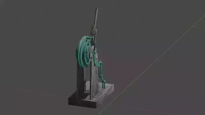 Steering statue with rope