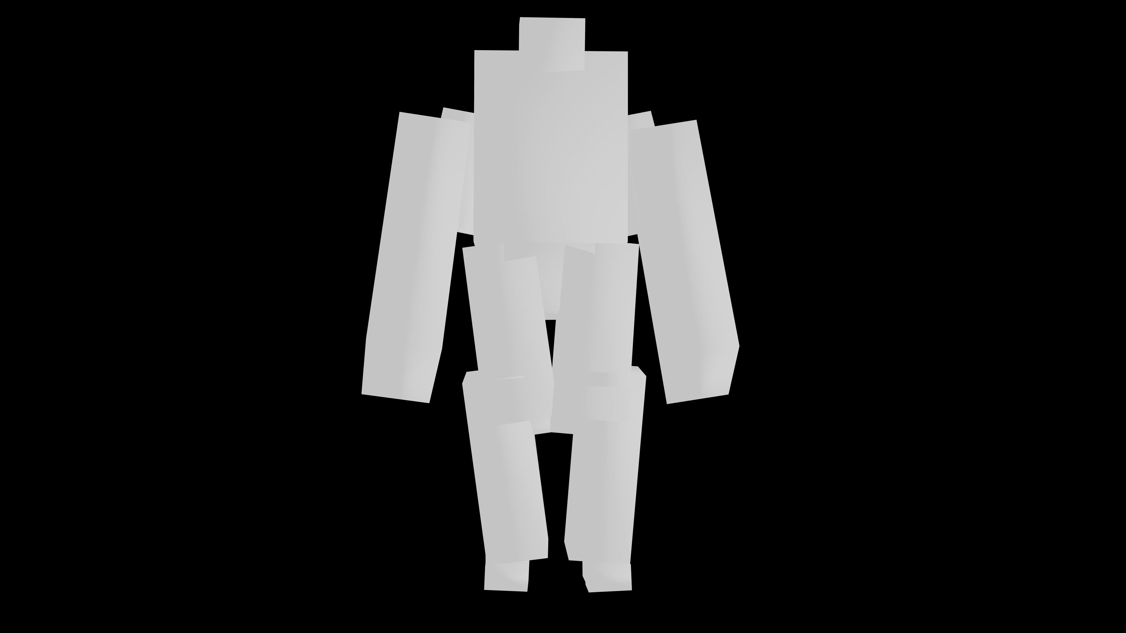 Sword Robot with Animation Low-poly 3D model_18