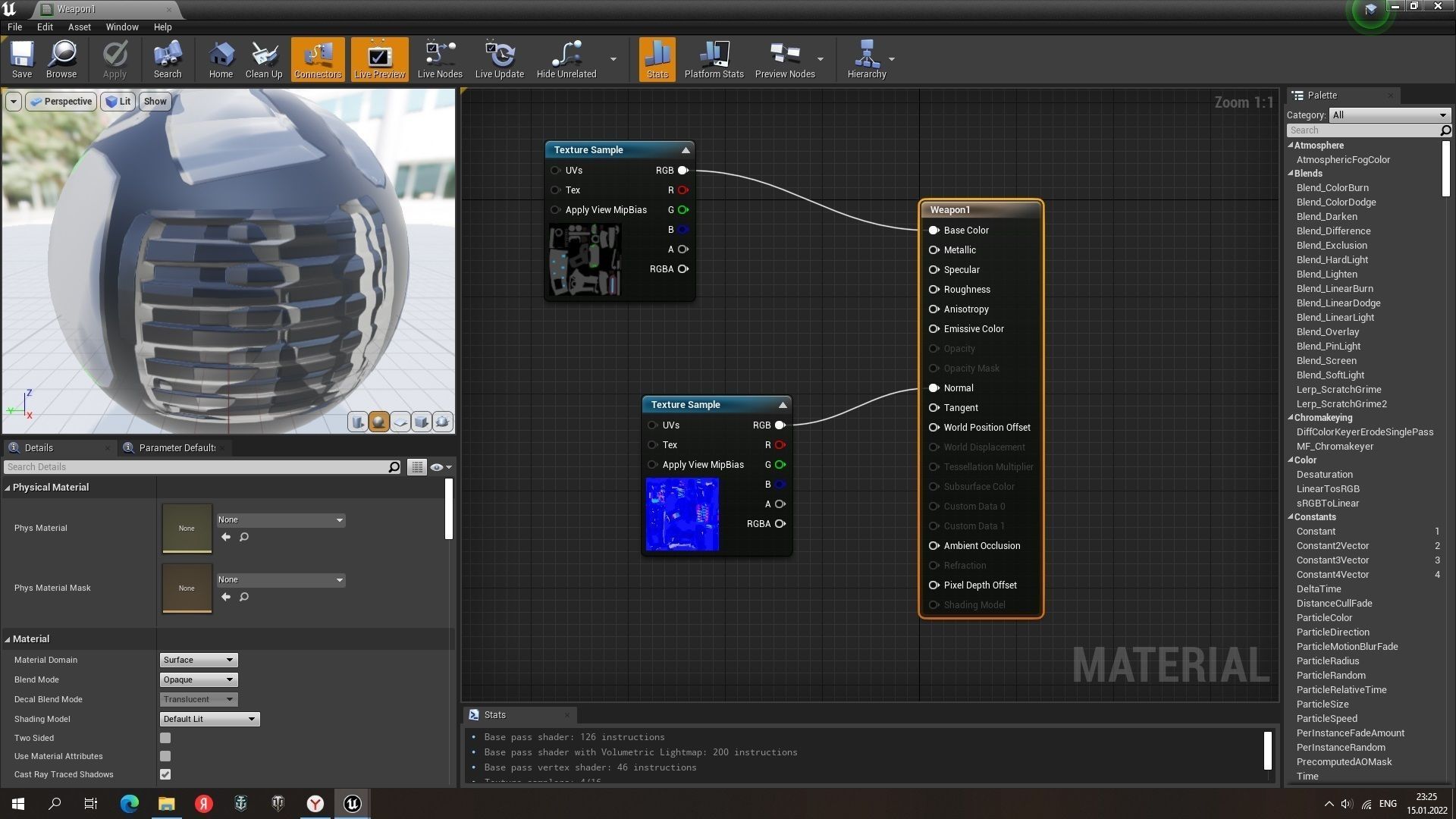 Gaus Electromagnetic Rifle Low-poly 3D model_10