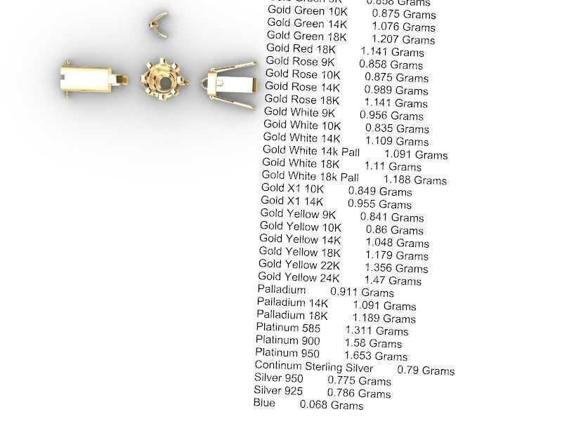 8 prong round brilliant bracelet stl verified 3D print model_14