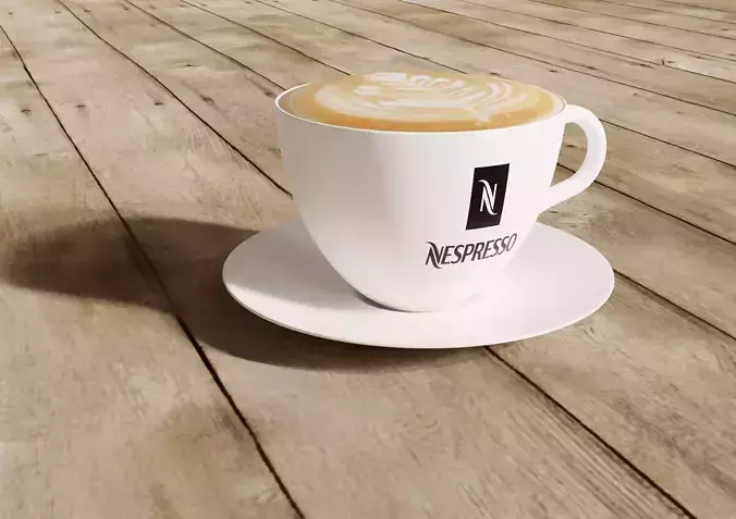 Cappuccino Cup Free 3D model
