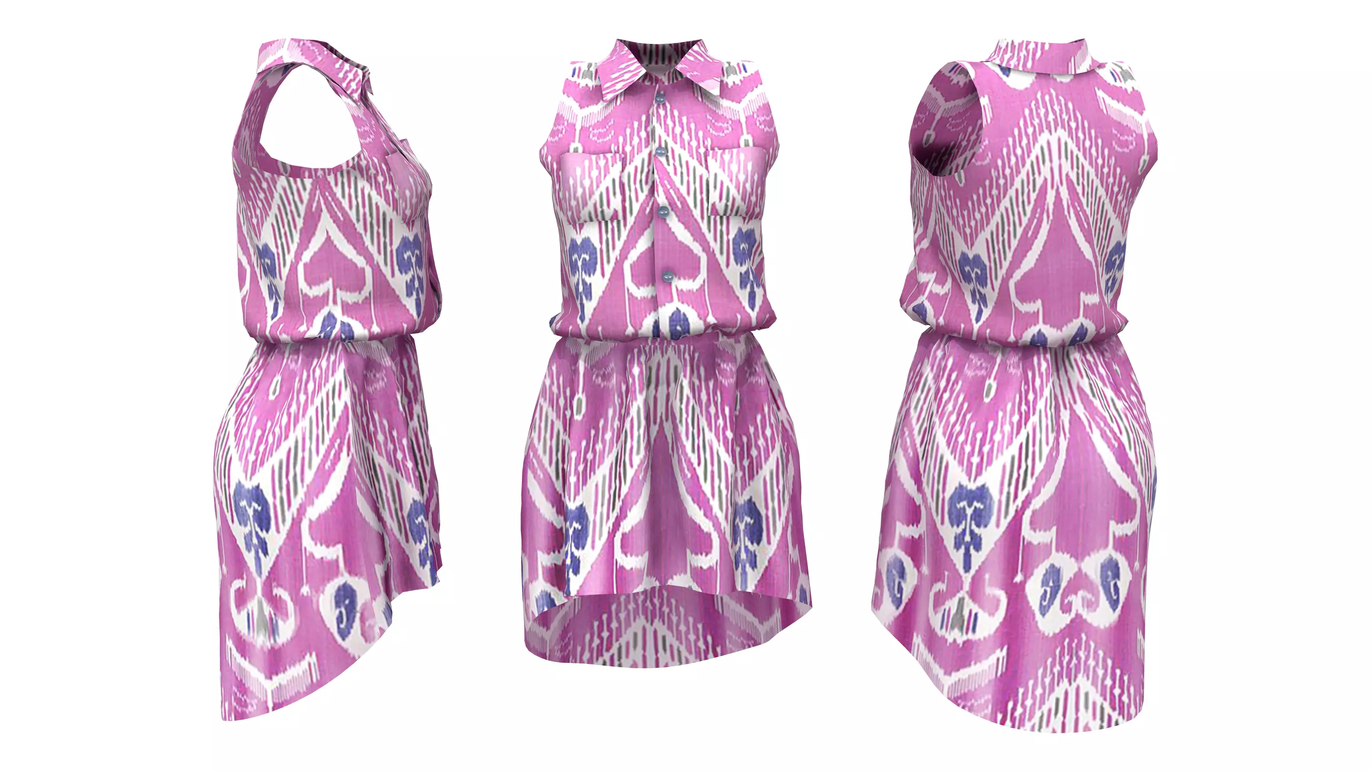 Shirt Hem Dress Low-poly 3D model