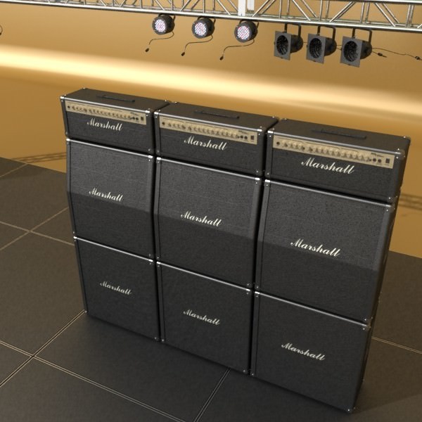 Stage Equipment Mega Pack High Detail 3D model_3