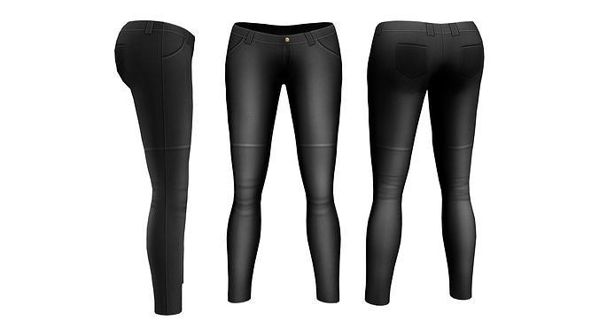 Skinny Any Pants Base V1 Low-poly 3D model