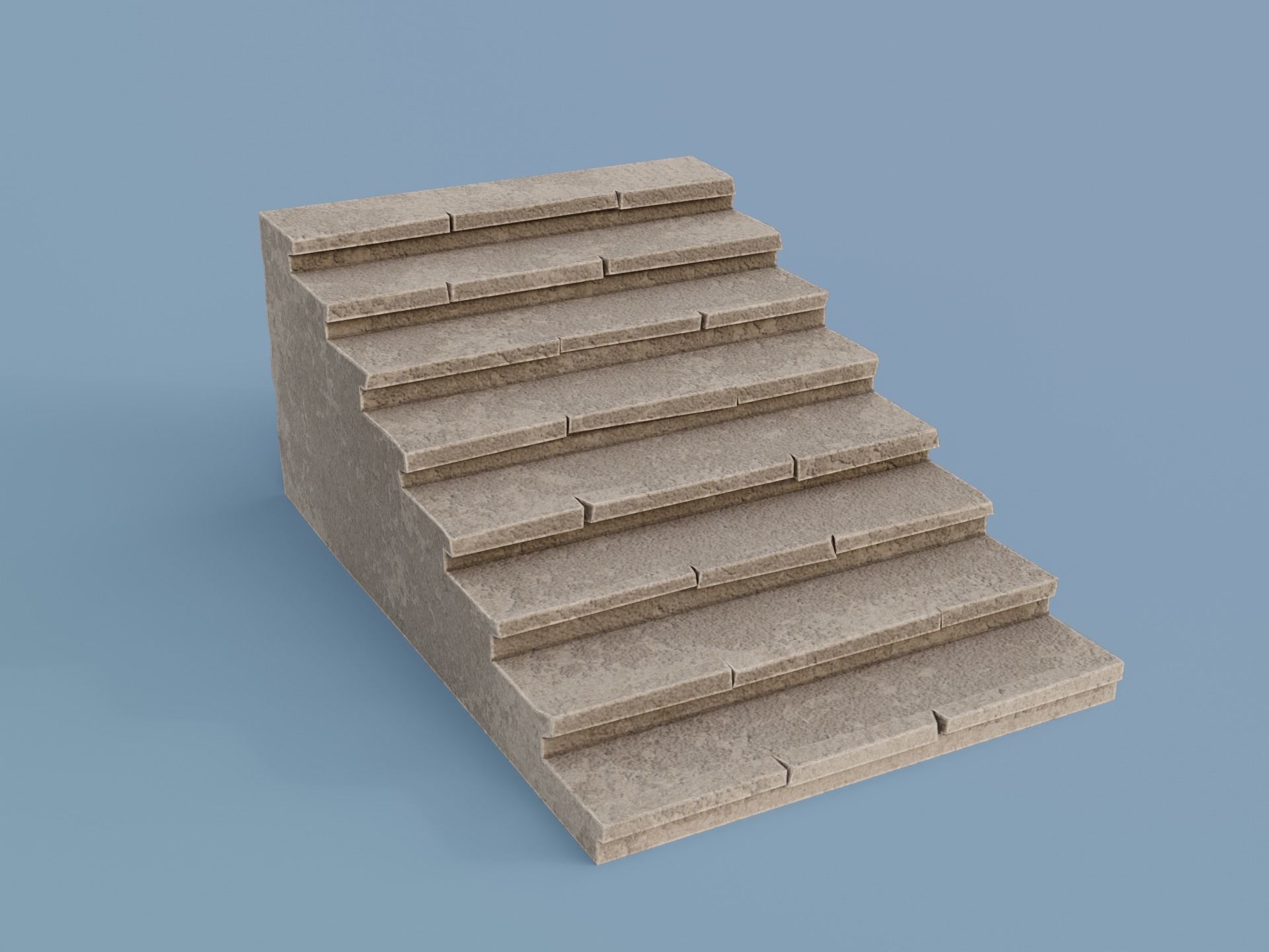 Antique Temple Low-poly 3D model_14