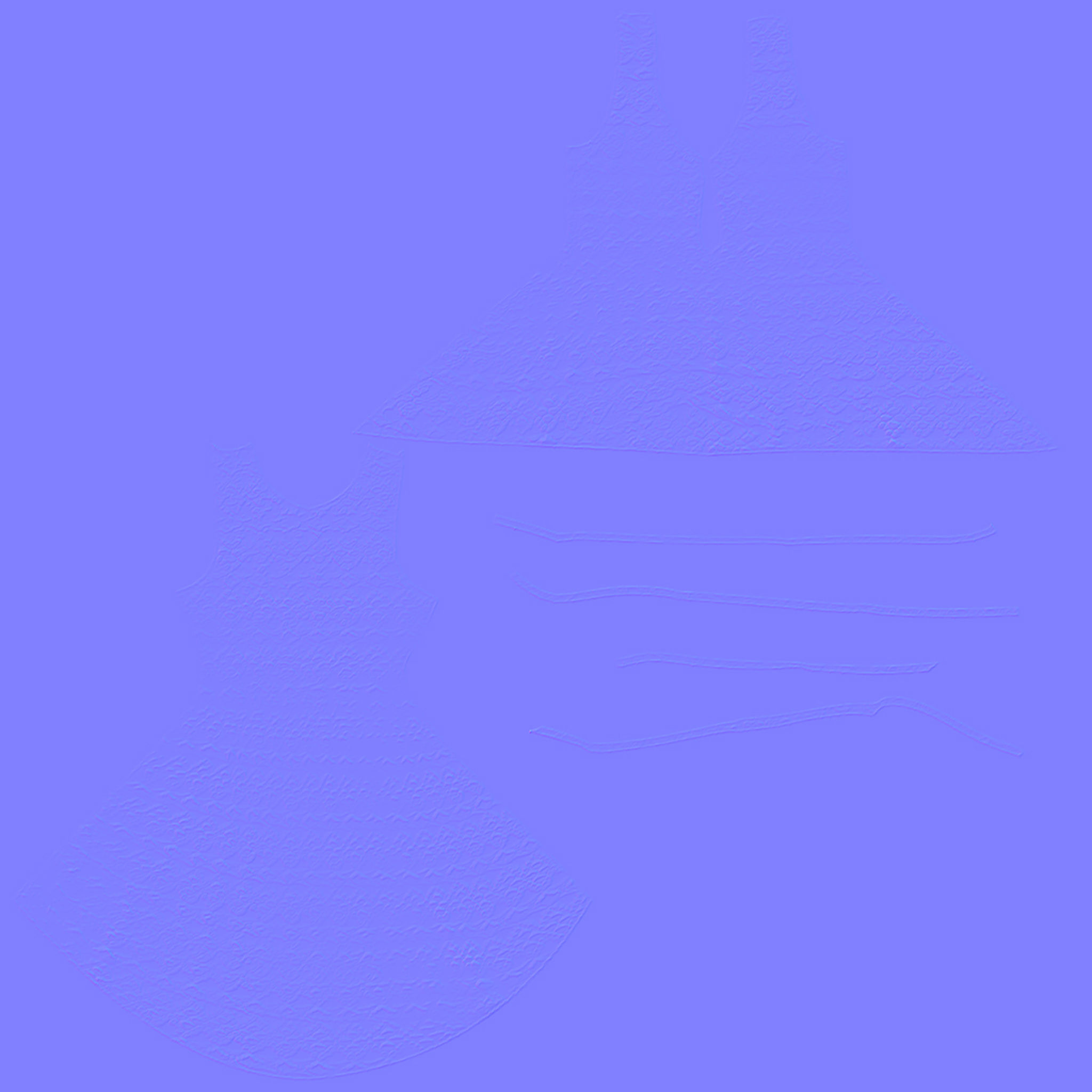 Lace-up Front Hem Dress Low-poly 3D model_13