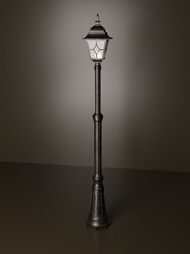 Street lamp single Free 3D model