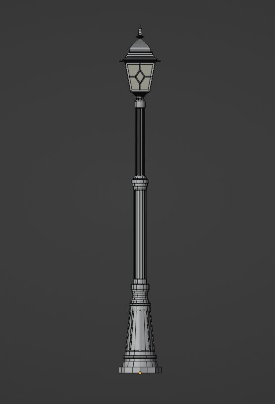 Street lamp single Free 3D model_3