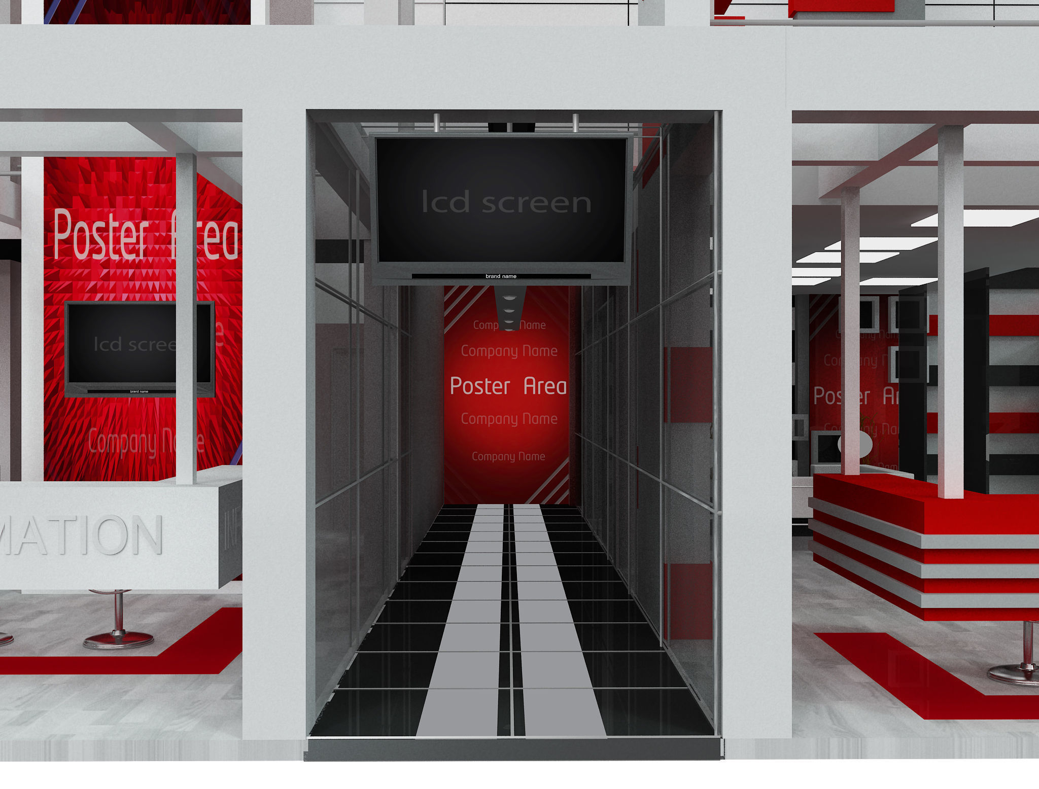 Booth Exhibition Stand a 500 3D model_2