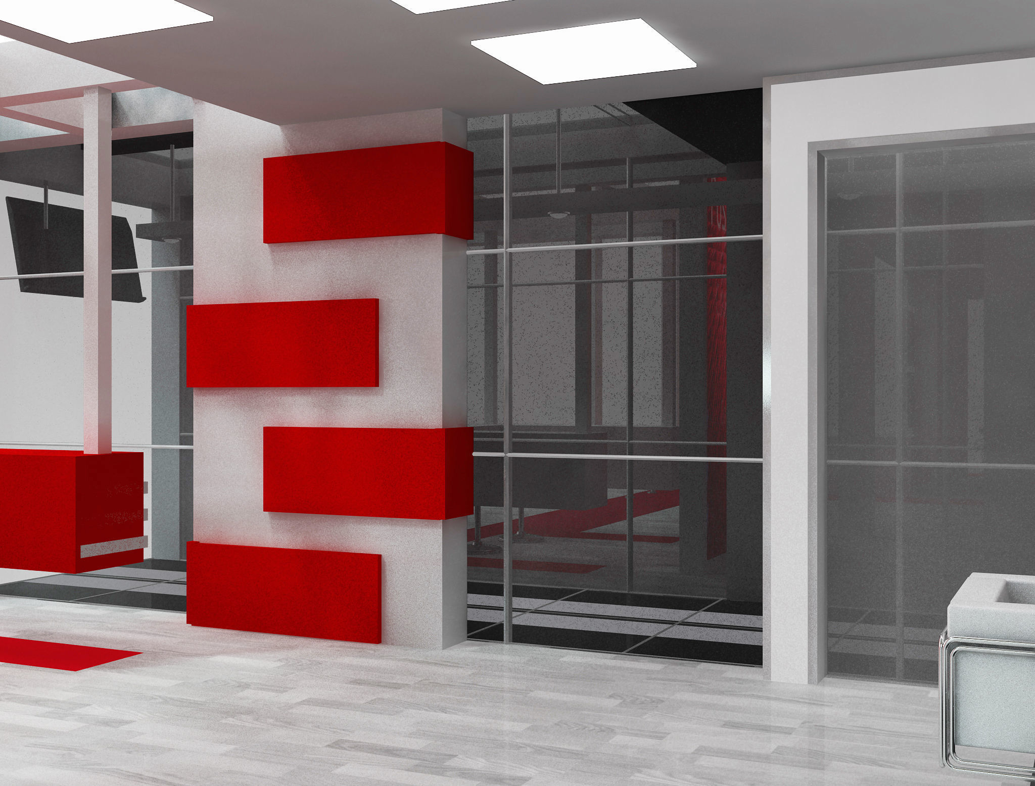 Booth Exhibition Stand a 500 3D model_20