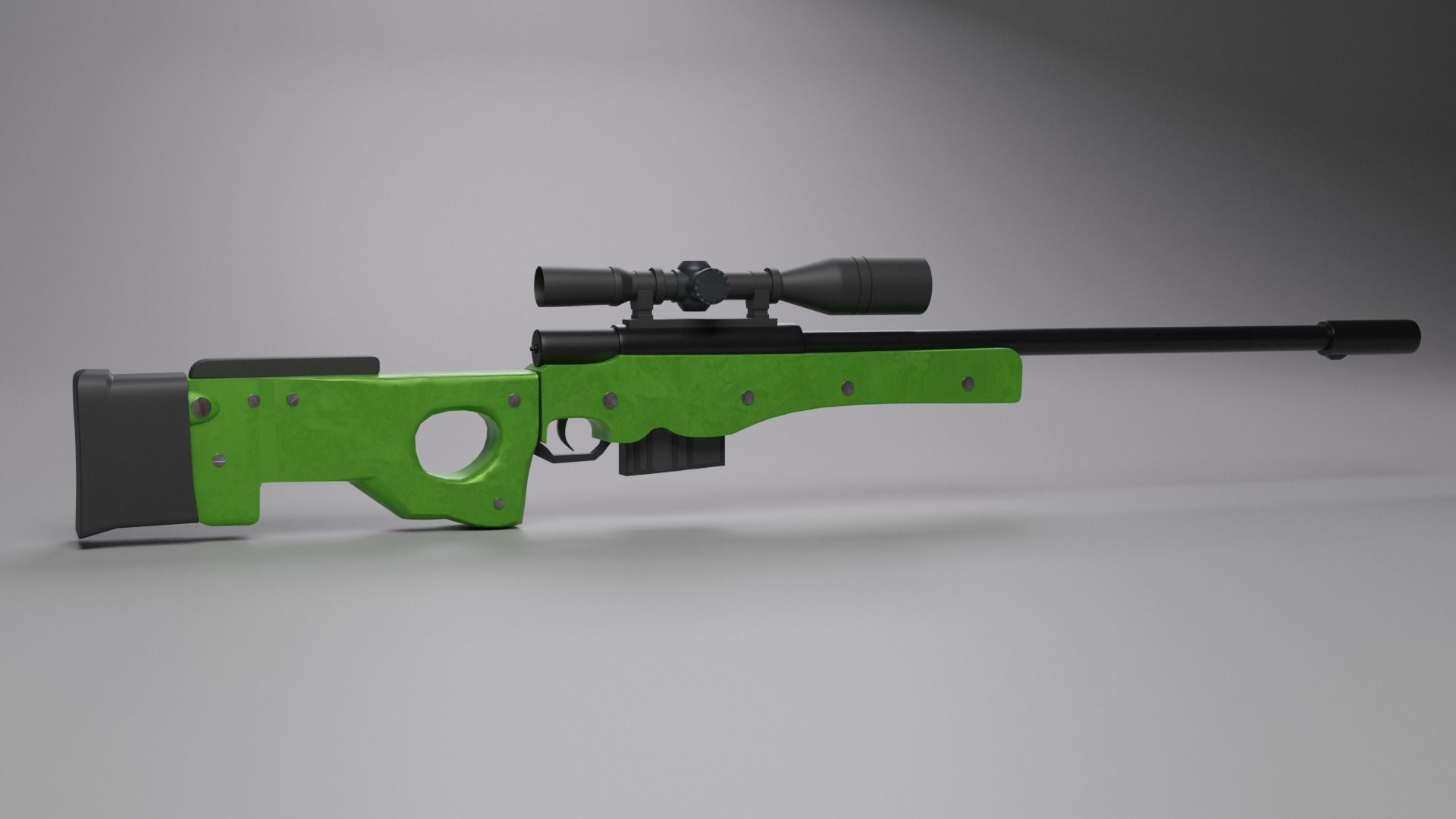 3d AWM Blender Model Free 3D model_2