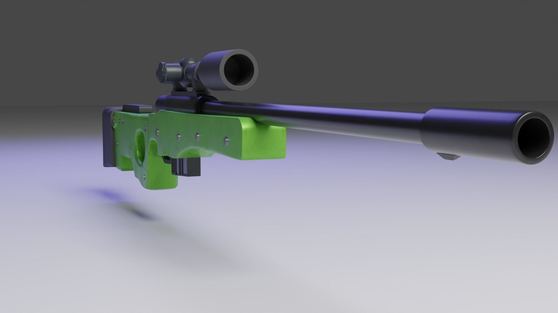 3d AWM Blender Model Free 3D model_4