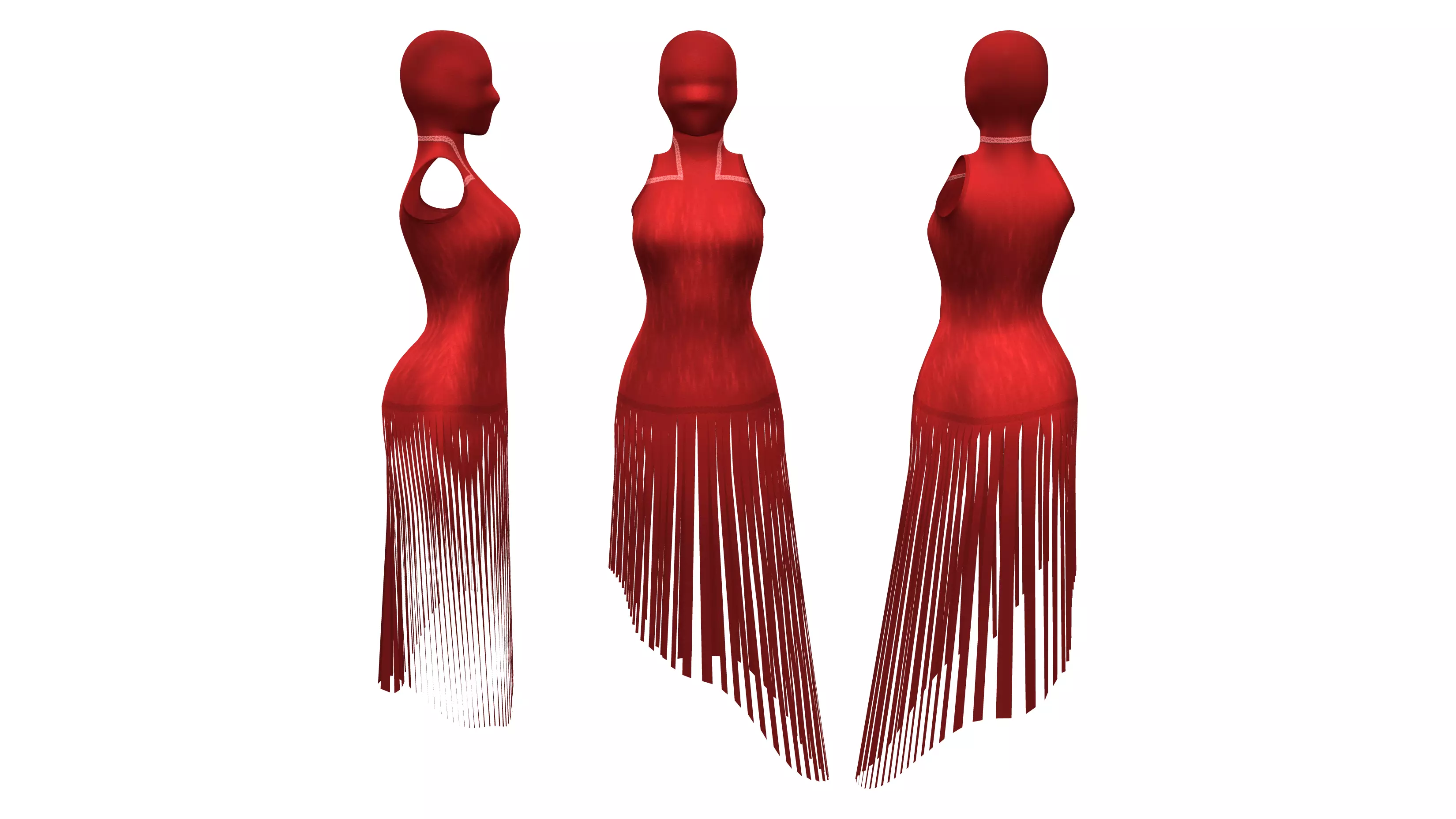 Who Am I Mistery Masked Head Dress Low-poly 3D model