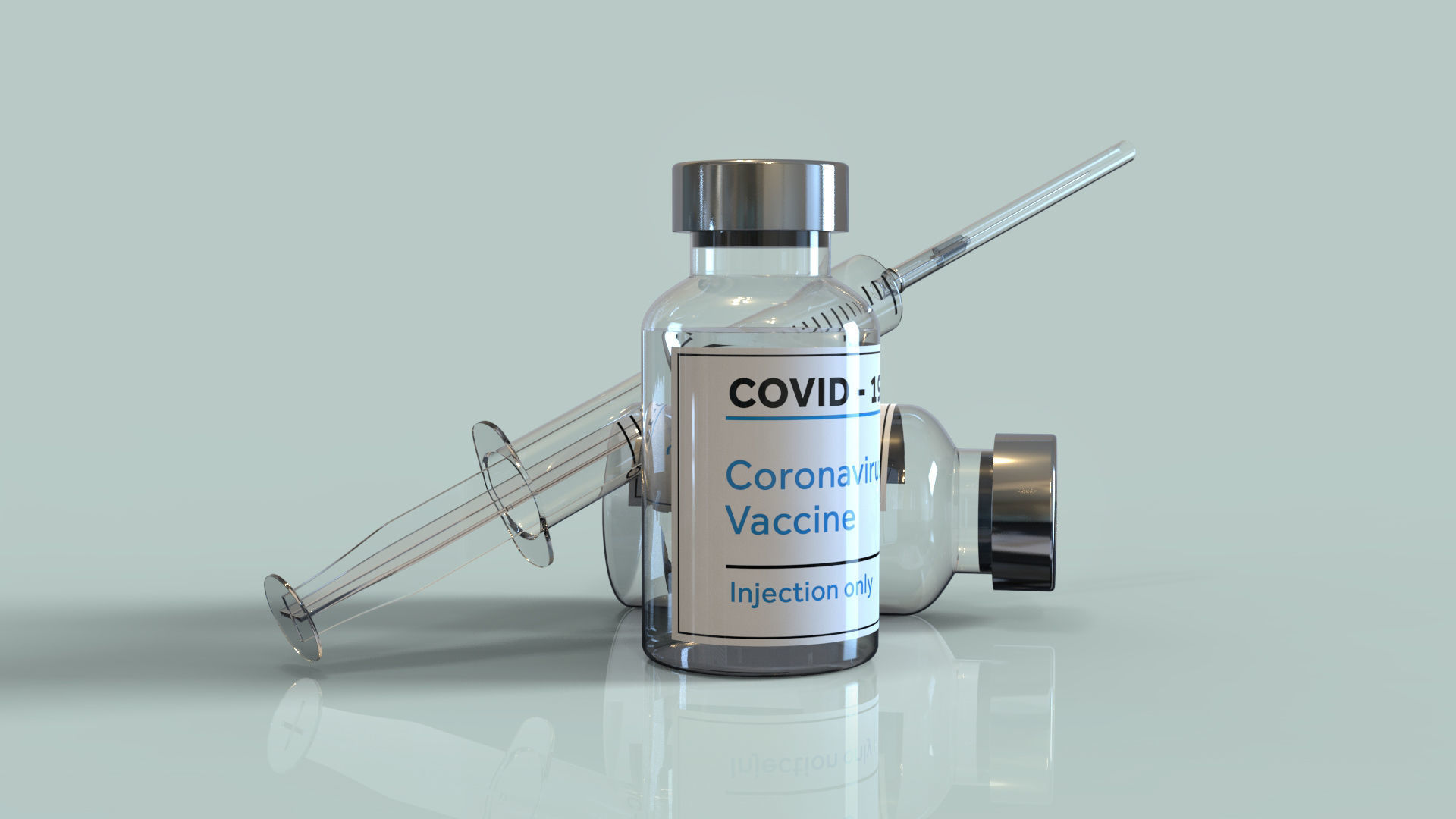 Vaccine with Syringe 3D model_2