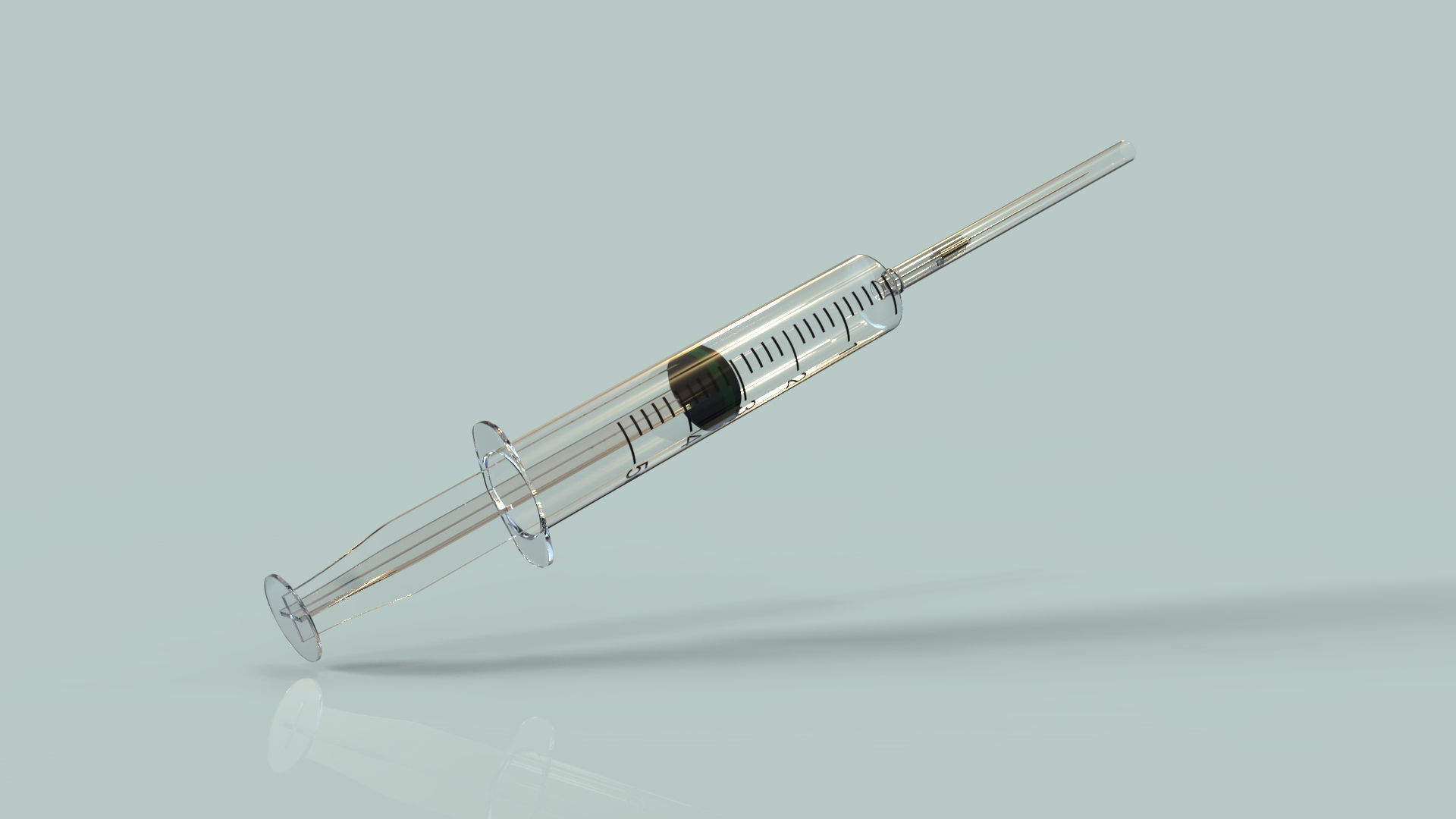 Vaccine with Syringe 3D model_5