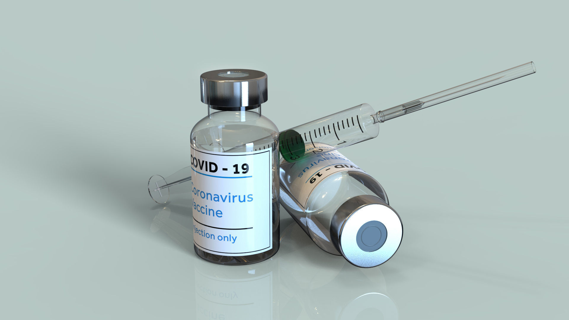 Vaccine with Syringe 3D model_3