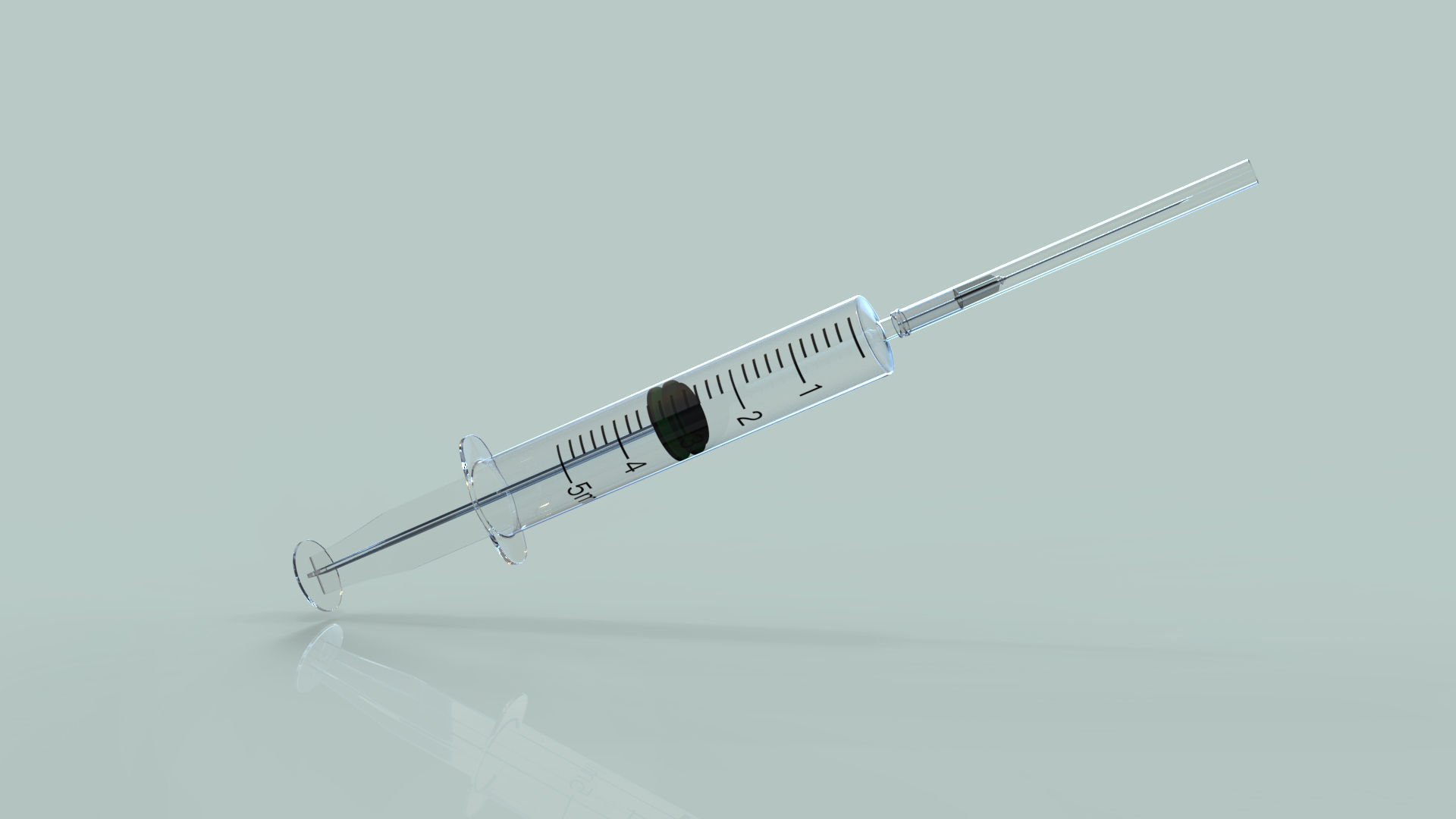 Vaccine with Syringe 3D model_6