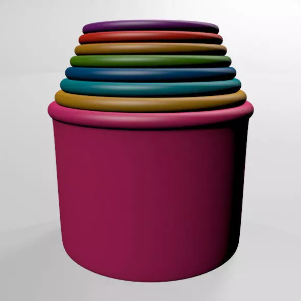 Stack Up Cup Toys 01 3D model_0