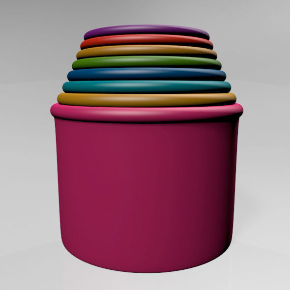 Stack Up Cup Toys 01 3D model_8