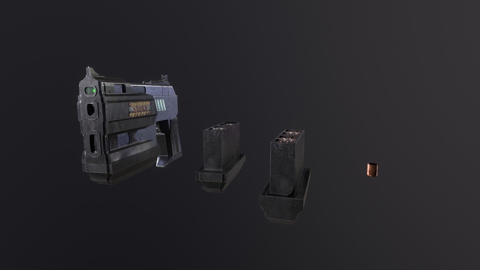 DEVASTATOR futuristic suit Low-poly 3D model_33