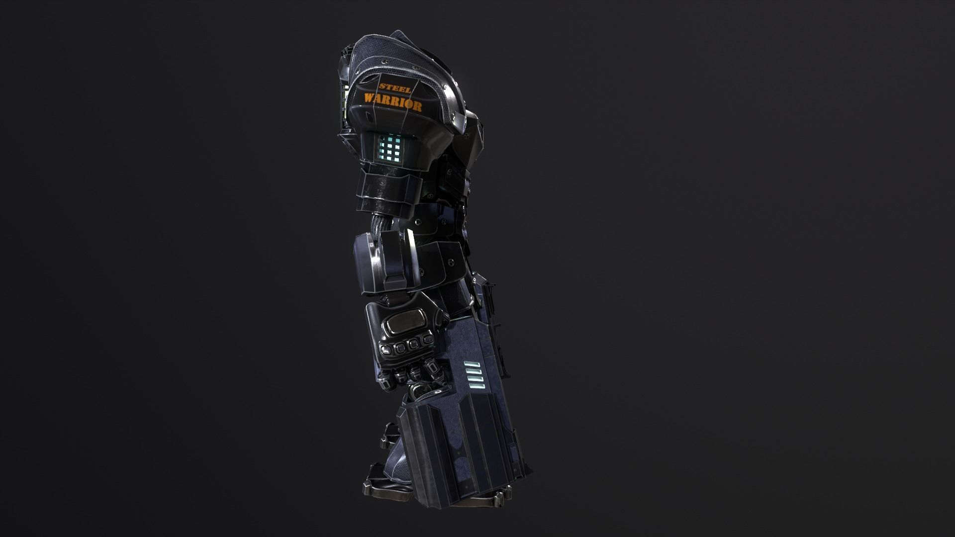 DEVASTATOR futuristic suit Low-poly 3D model_21