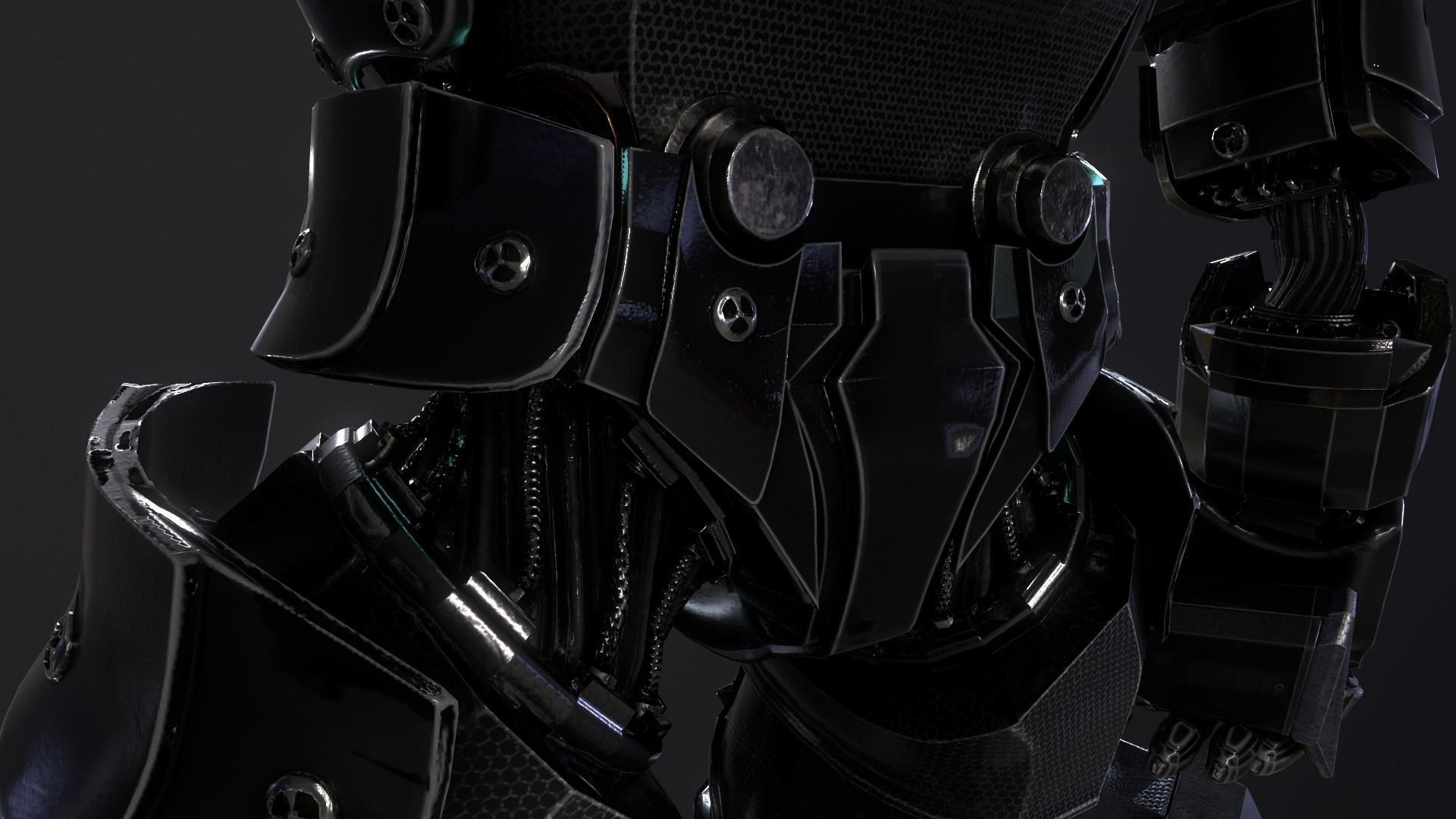 DEVASTATOR futuristic suit Low-poly 3D model_12
