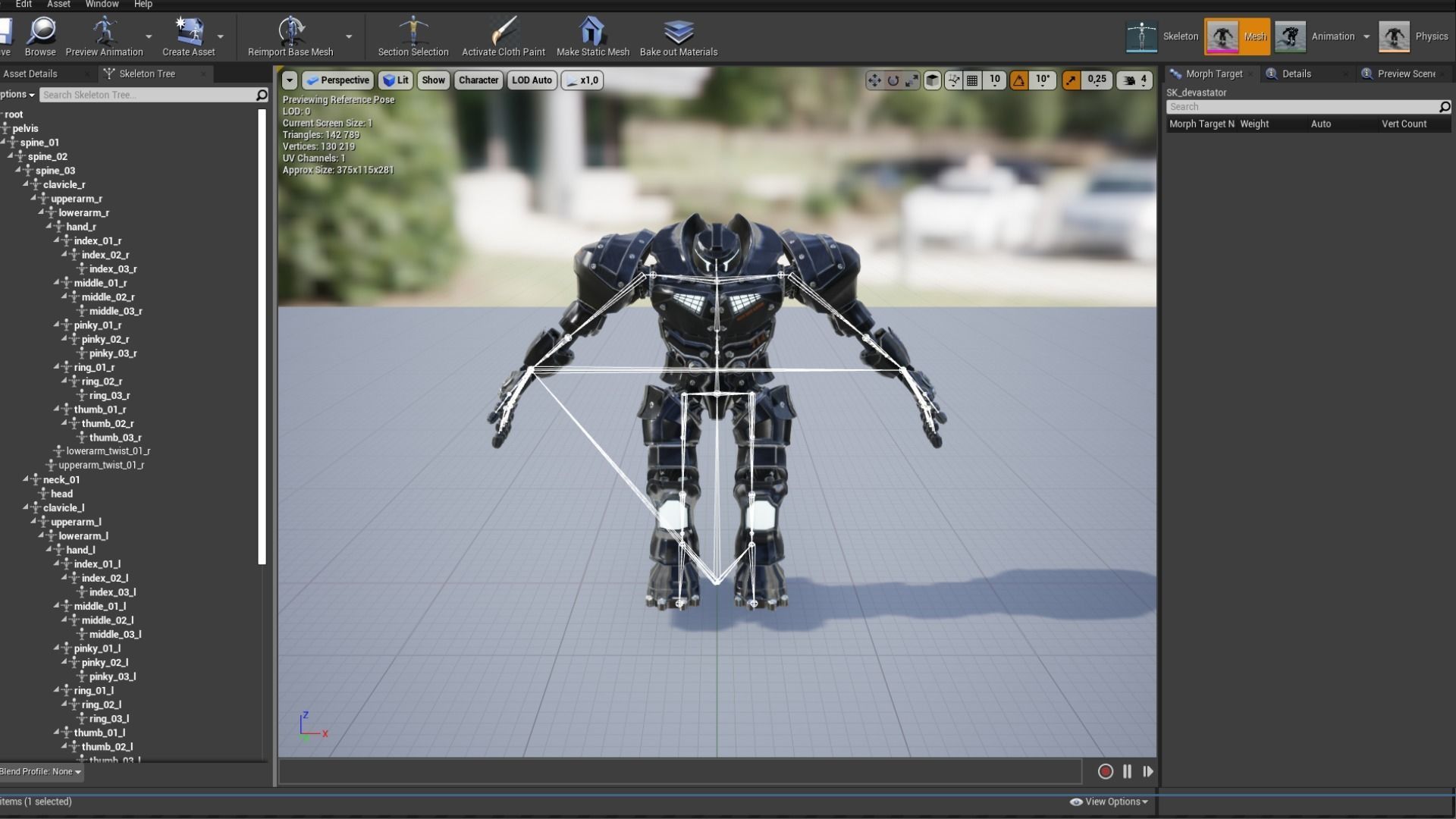 DEVASTATOR futuristic suit Low-poly 3D model_4