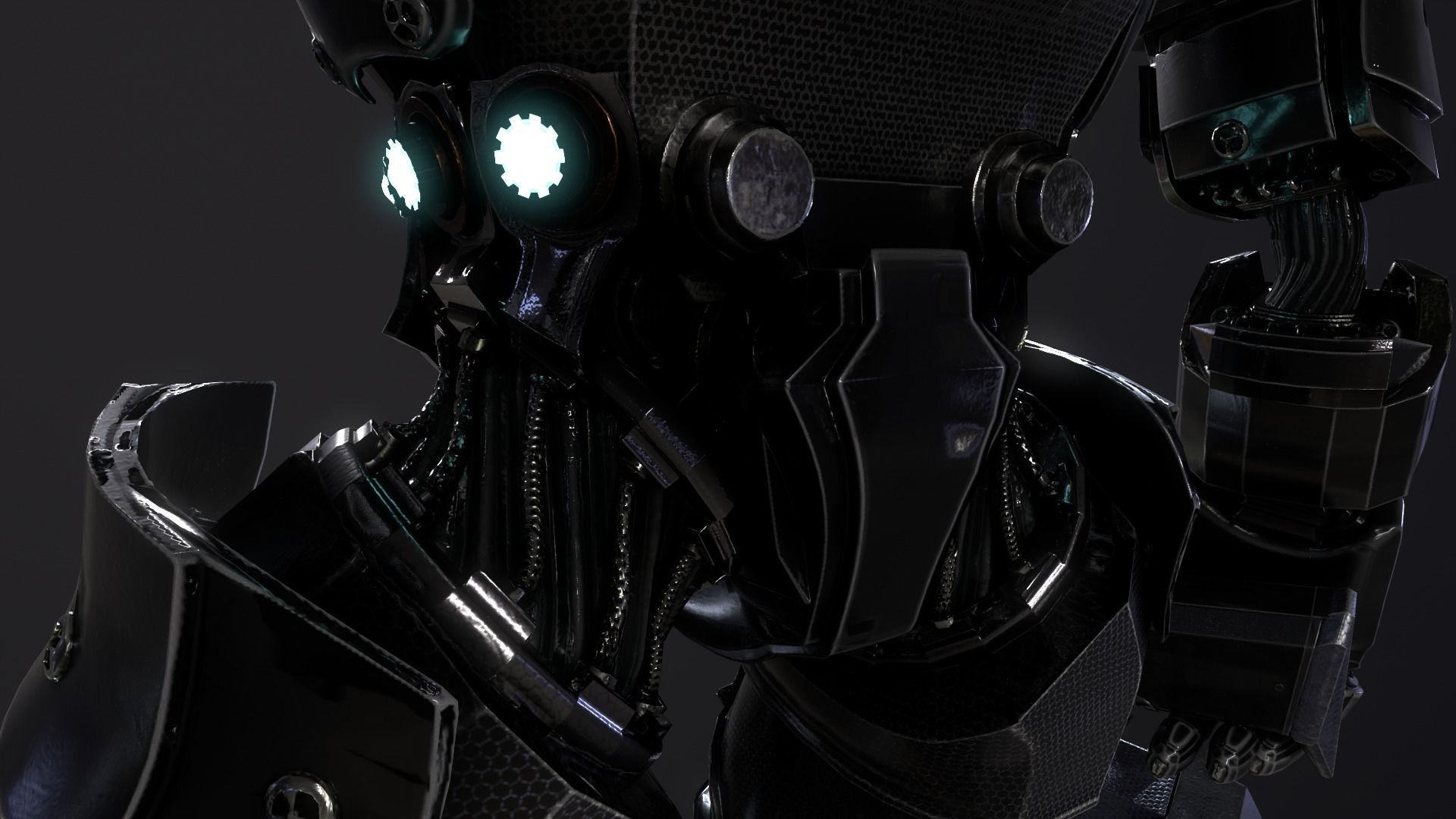 DEVASTATOR futuristic suit Low-poly 3D model_20