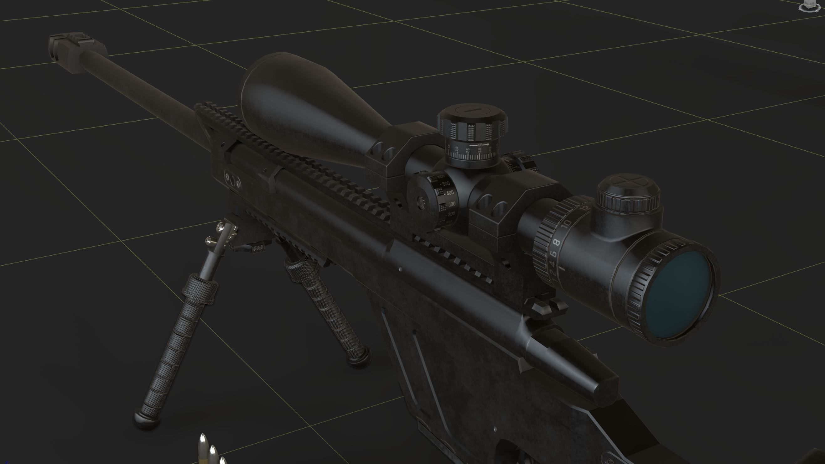 CZ TSR Sniper Rifle Low-poly 3D model_30
