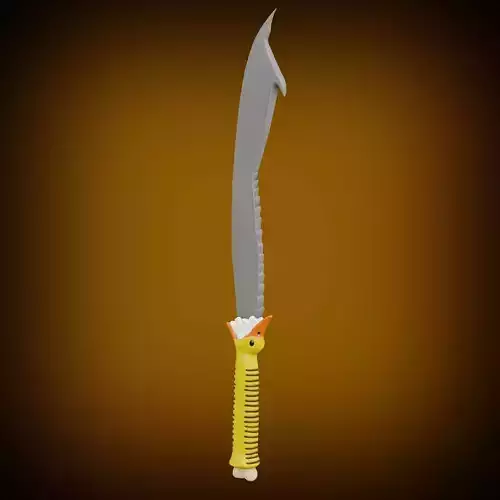 Stylized DuckSword low-poly game ready Free low-poly 3D model