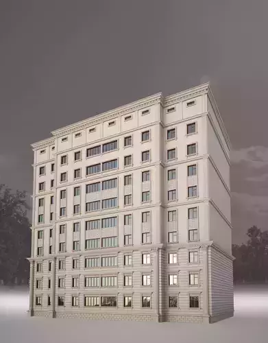 Building with stone facade