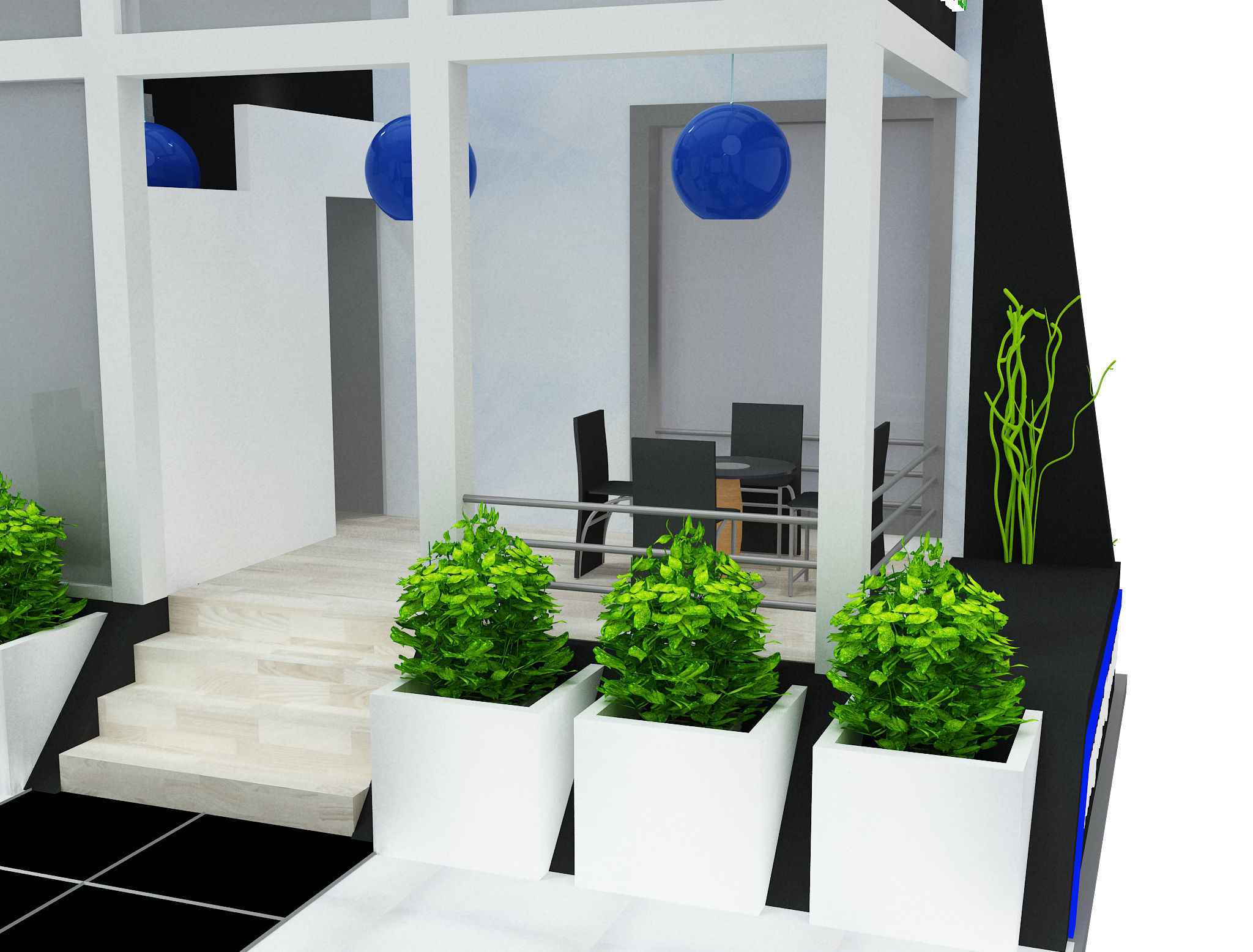 Booth Exhibition Stand a505 3D model_16