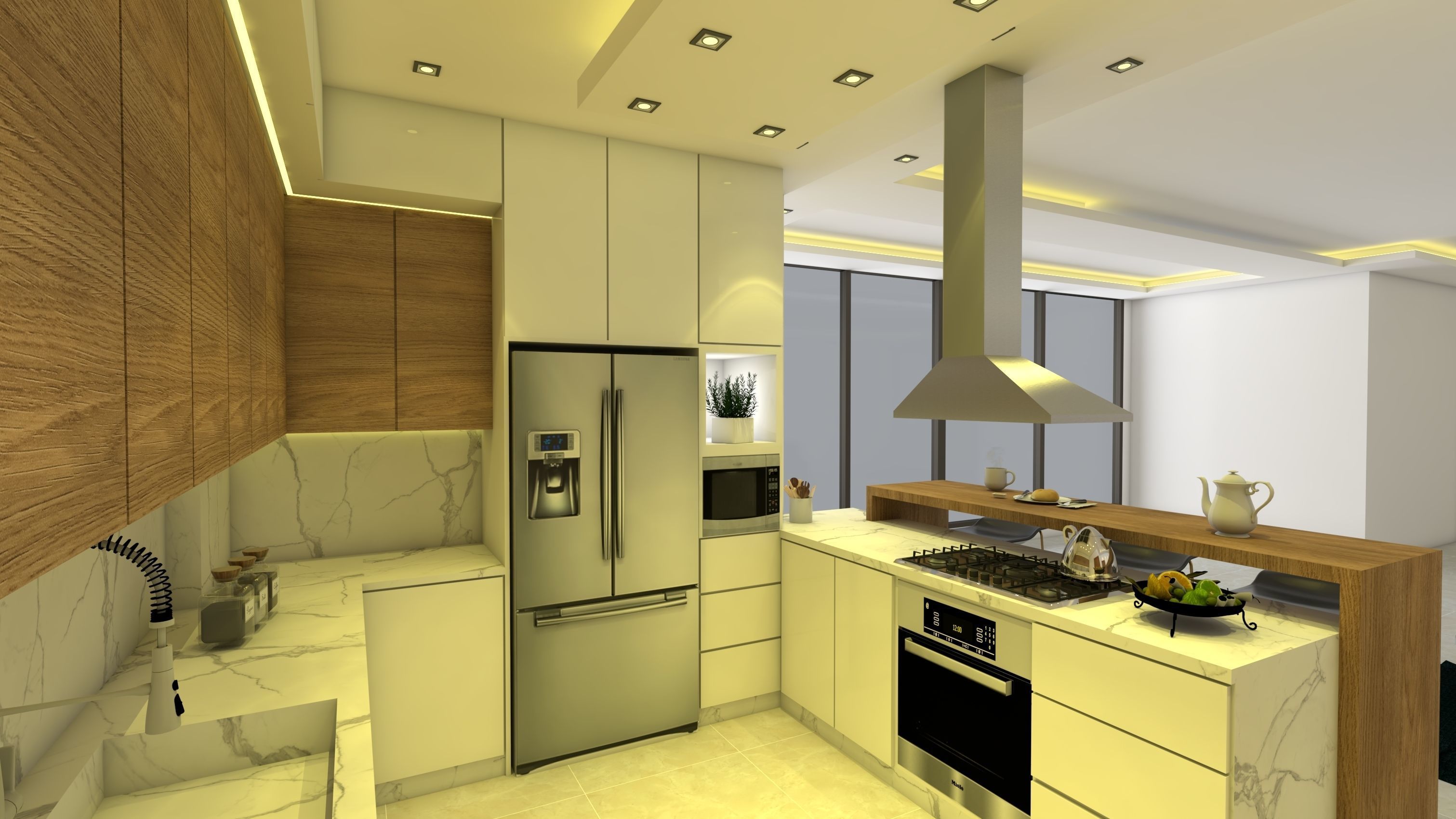 MODERN KITCHEN ISLAND 3D model_2