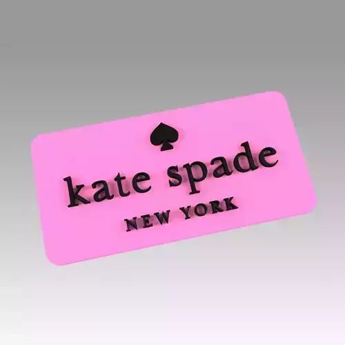 Kate Spade logo logotype fashion 3D print model